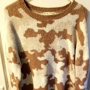 Camo sweater